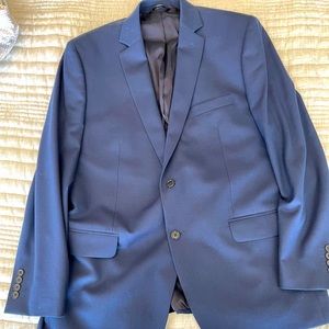 Navy Sport Coat - Slim Fit - 46R